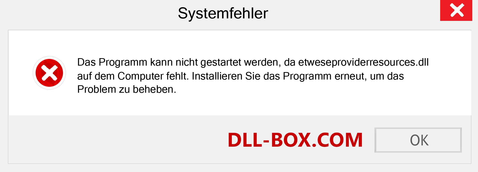 etweseproviderresources.dll-Datei fehlt?. Download für Windows 7, 8, 10 - Fix etweseproviderresources dll Missing Error unter Windows, Fotos, Bildern