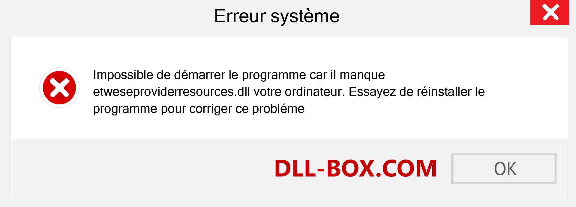 Le fichier etweseproviderresources.dll est manquant ?. Télécharger pour Windows 7, 8, 10 - Correction de l'erreur manquante etweseproviderresources dll sur Windows, photos, images